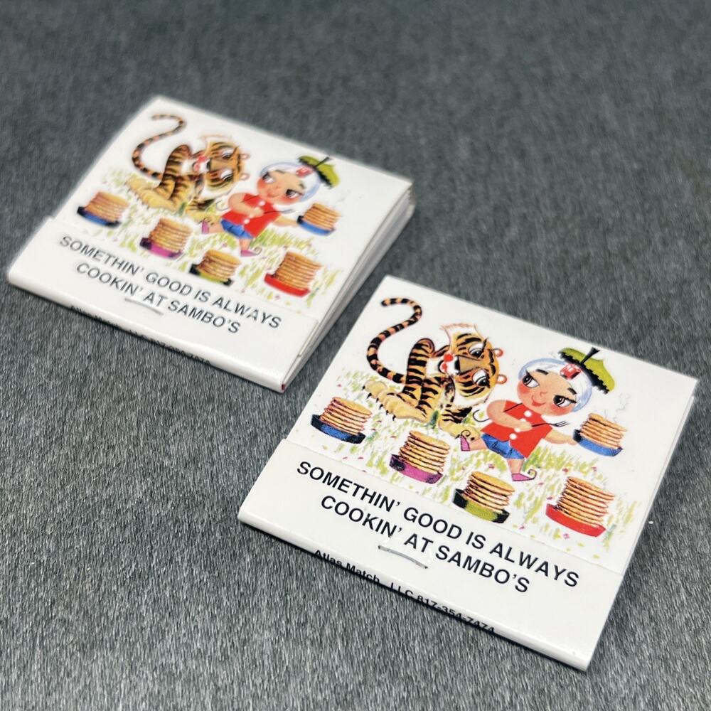 Vintage OG Sambos Restaurant Scratchbook Mini Notepad Collectible Ephemera Tiger